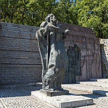 SAMUEL FORTRESS, BULGARIA- SEPTEMBER 6, 2017: Fortress of Bulgarian Tsar Samuel near village of Kliuch, Blagoevgrad region, Bulgaria